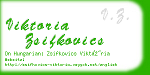 viktoria zsifkovics business card